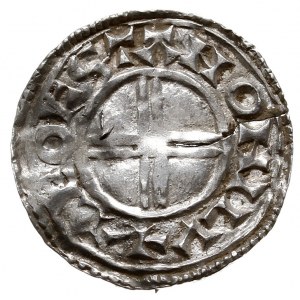Knut 1016-1035, denar, mennica Londyn, mincerz Leofstan...