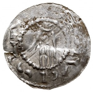 Brzetysław I jako książę Moraw, denar 1028-1034, Ołomun...