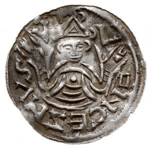 Brzetysław I 1037-1055, denar przed ok. 1050, Aw: Krzyż...