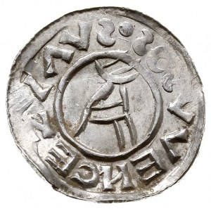 Brzetysław I 1037-1055, denar przed ok. 1050, Aw: Herb,...