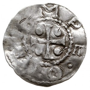 Würzburg, Otto III 983-1002, denar, Aw: Popiersie św. K...
