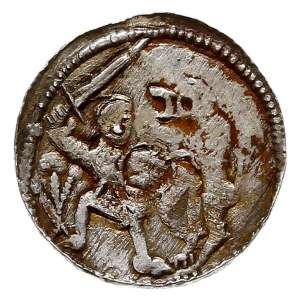 Władysław II Wygnaniec 1138-1146, denar, Aw: Książę na ...