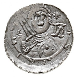 Władysław II Wygnaniec 1138-1146, denar, Aw: Książę z m...