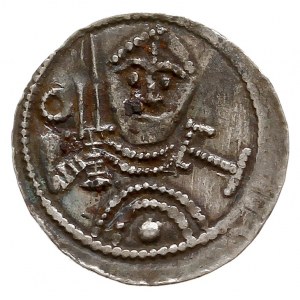 Władysław II Wygnaniec 1138-1146, denar, Aw: Książę z m...