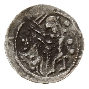 Władysław II Wygnaniec 1138-1146, denar, Aw: Rycerz z m...