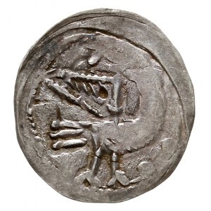 Bolesław IV Kędzierzawy 1146-1173, denar, Aw: Głowa w o...