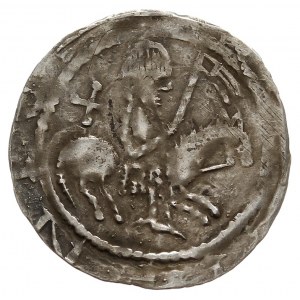 Przybysław Henryk 1127-1150, denar szeroki, Aw: Książę ...