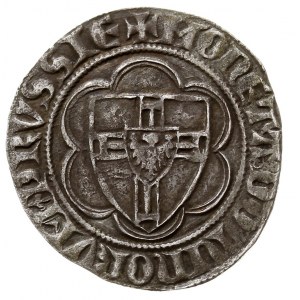 Winrych von Kniprode 1351-1382, półskojec, Aw: Tarcza w...