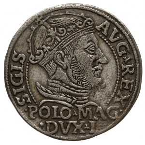 grosz na stopę polską 1547, Wilno, większa głowa króla,...