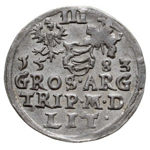 trojak 1583, Wilno, Iger V.83.1.a (R), Ivanauskas 4SB44...