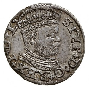 trojak 1586, Ryga, mała głowa króla, Iger R.86.2.a (R),...