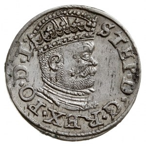 trojak 1586, Ryga, mała głowa króla, Iger R.86.2.d (R),...