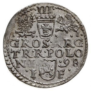 trojak 1598, Olkusz, Iger O.98.1.d (podobny), bardzo ła...