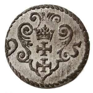 denar 1595, Gdańsk, piękny