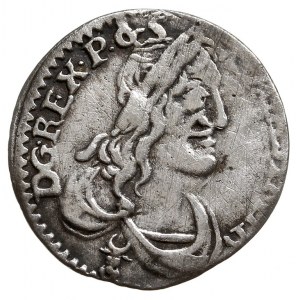 szóstak 1650, Wschowa, T. 10, moneta niecentrycznie wyb...