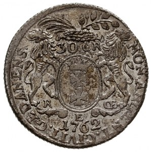 złotówka = 30 groszy (gulden) 1762, Gdańsk, Kahnt 719, ...
