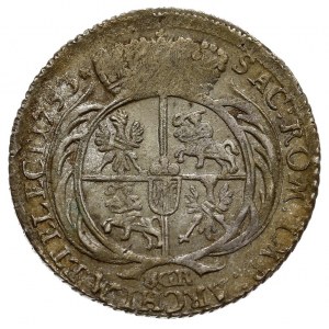 dwuzłotówka (8 groszy) 1753, \efraimek, bez liter pod t...