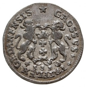 trojak 1755, Gdańsk, Iger G.55.2.a (R), Kahnt 733 średn...