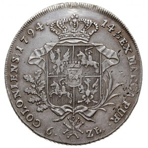 talar 1794, Warszawa, srebro 23.85 g, Plage 373, Dav. 1...