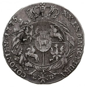 półtalar 1775, Warszawa, Plage 360, rzadki rocznik, w c...