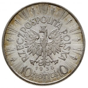 10 złotych 1936, Warszawa, Józef Piłsudski, Parchimowic...