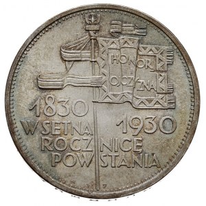 5 złotych 1930, Warszawa, Sztandar, Parchimowicz 115.a,...