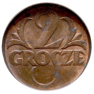 2 grosze 1936, Warszawa, Parchimowicz 102.k, bardzo ład...