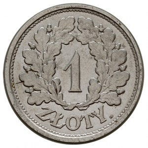 1 złoty 1928, Warszawa, Nominał w wieńcu z dwóch gałąze...