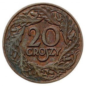 20 groszy 1938, Warszawa, brąz 2.85 g, nakład nieznany,...