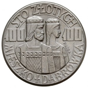 100 złotych 1960, Warszawa, Mieszko i Dąbrówka - półpos...