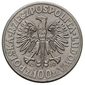 100 złotych 1960, Warszawa, Mieszko i Dąbrówka - głowy ...