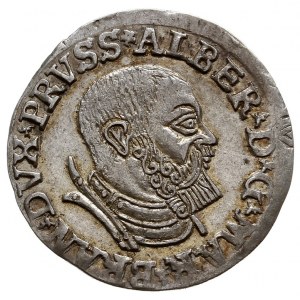 trojak 1535, Królewiec, odmiana napisu PRVSS, Iger Pr.3...
