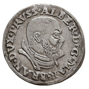 trojak 1535, Królewiec, odmiana napisu PRVSS, Iger Pr.3...