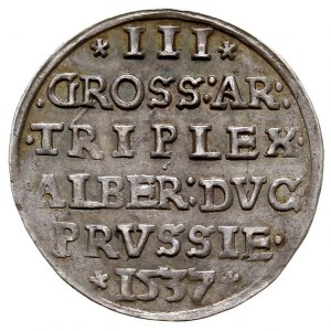 trojak 1537, Królewiec, Iger Pr.37.1.a (R), Neumann 42,...