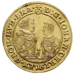 3 dukaty 1610, Złoty Stok, Aw: Dwie półpostacie i napis...