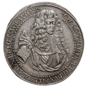 1 1/4 talara pośmiertnego 1675, Brzeg, Aw: Popiersie 3/...