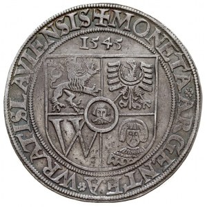Ferdynand I 1527-1564, talar 1545, Wrocław, Aw: Tarcza ...