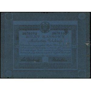 5 złotych 1824, seria A, numeracja 2678102, podpisy kom...