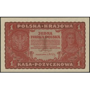 1 marka polska 23.08.1919, seria I-A, numeracja 649712,...