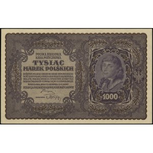 1.000 marek polskich 23.08.1919, seria I-AU, numeracja ...