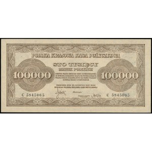 100.000 marek polskich 30.08.1923, seria C, numeracja 5...