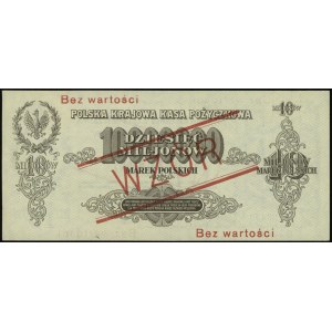 10.000.000 marek polskich 20.11.1923, seria B 123456 / ...