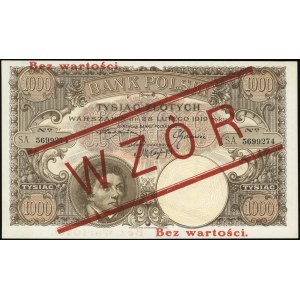 1.000 złotych 28.02.1919, seria A, numeracja 5699274, p...