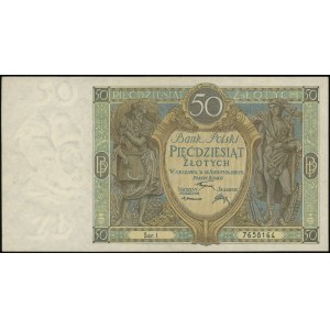 50 złotych 28.08.1925, seria I, numeracja 7658164, Luco...