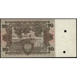próba kolorystyczna banknotu 10 złotych emisji 2.01.192...