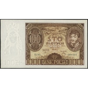 100 złotych 9.11.1934, seria BG., numeracja 0991432, Lu...