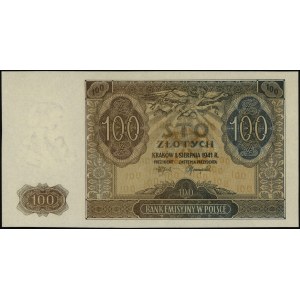 Generalna Gubernia 1939-1945, 100 złotych 1.08.1941, be...