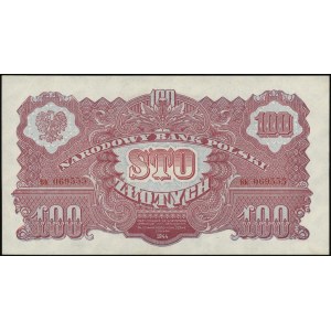 100 złotych 1944, w klauzuli \obowiązkowe, seria BK