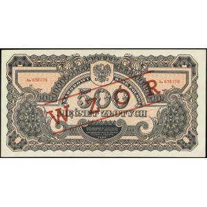 500 złotych 1944, w klauzuli \obowiązkowe, seria Ax