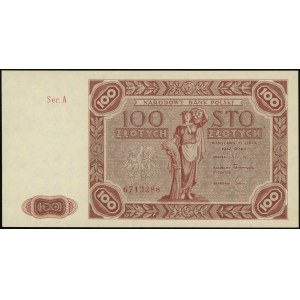 100 złotych 15.07.1947, seria A, numeracja 6713288, Luc...